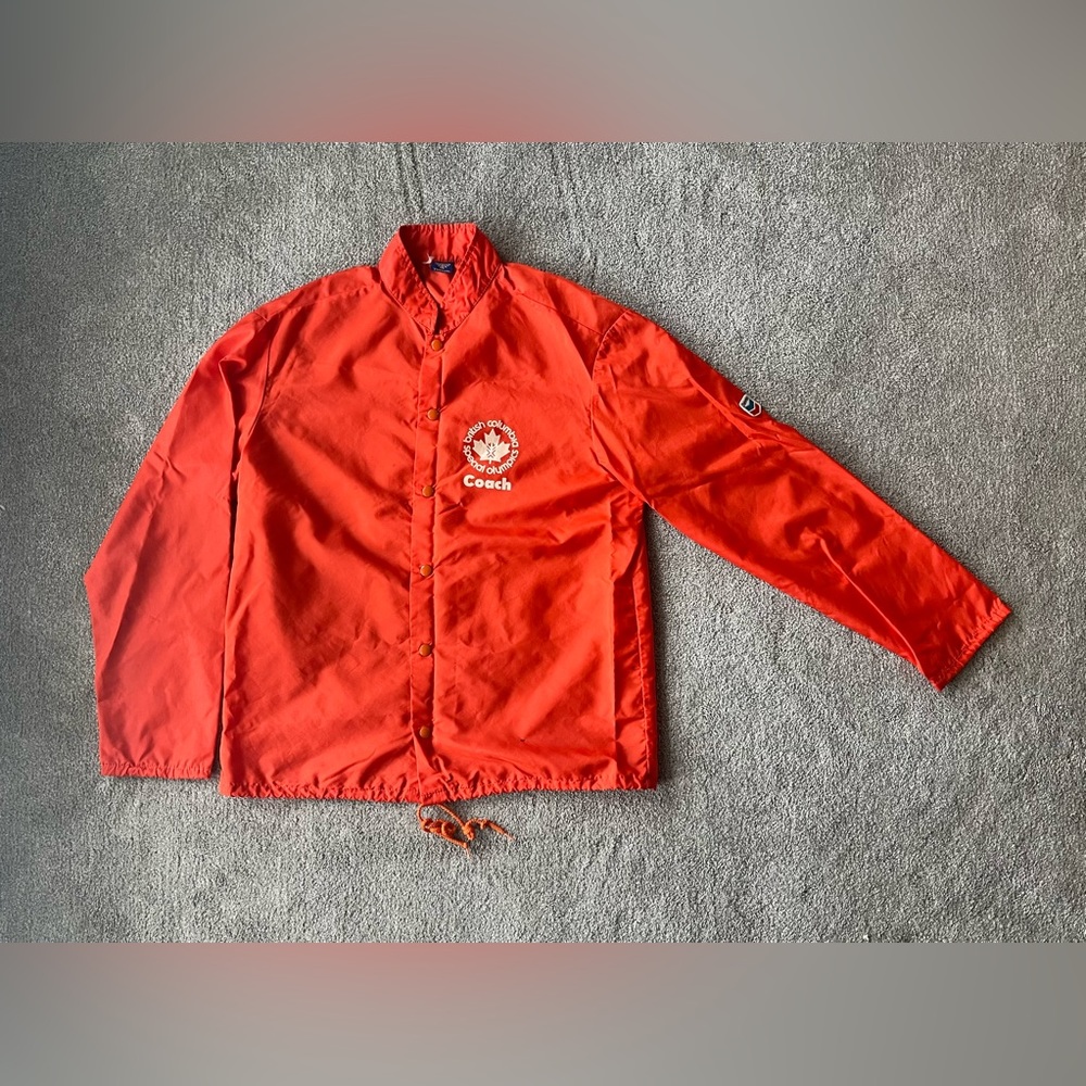 Vintage Windbreaker British Columbia Special Olympic Coach